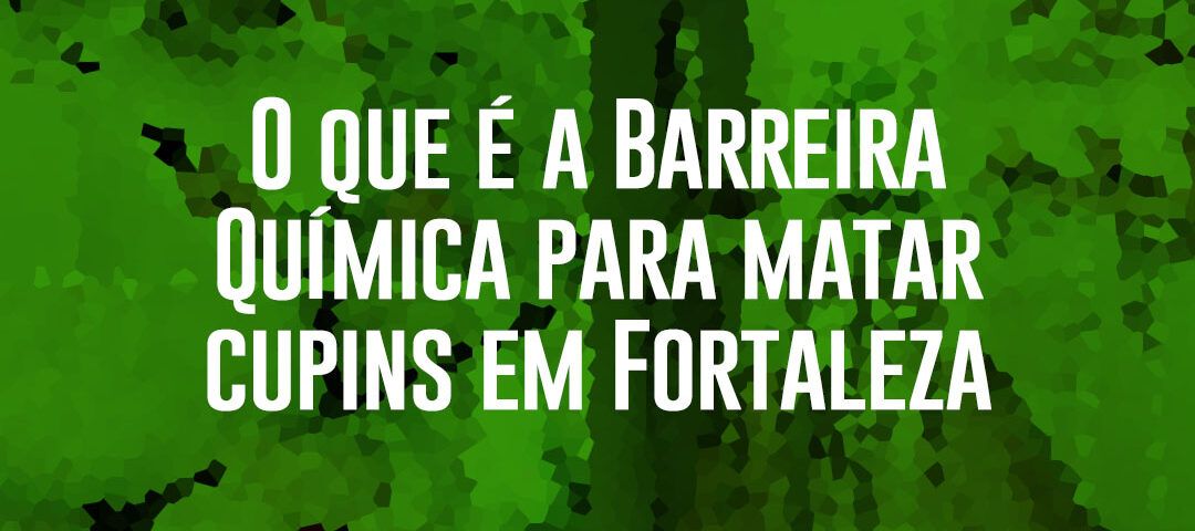 o que e a barreira quimica para matar cupins em fortaleza